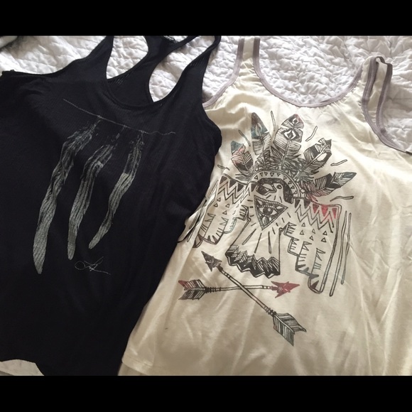Forever 21 Oversized Western Tanks, Sz Small