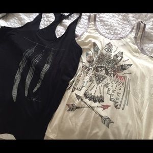 Forever 21 Oversized Western Tanks, Sz Small