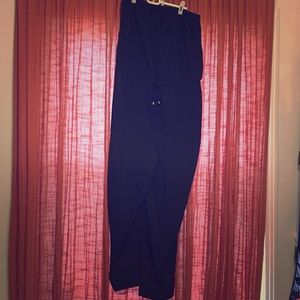 Black strapless jumpsuit