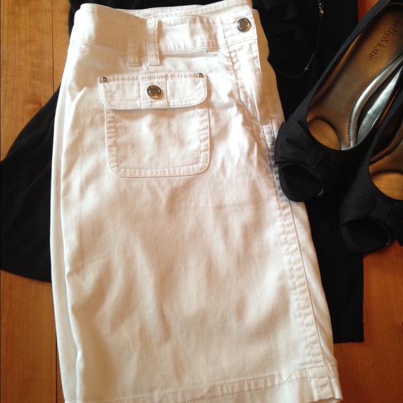 WHBM white skirt
