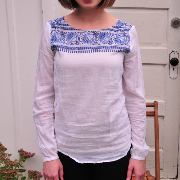 LOFT silk printed top