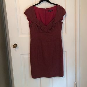Nanette Lepore Burnt Orange Dress Ruffle Detail, 6