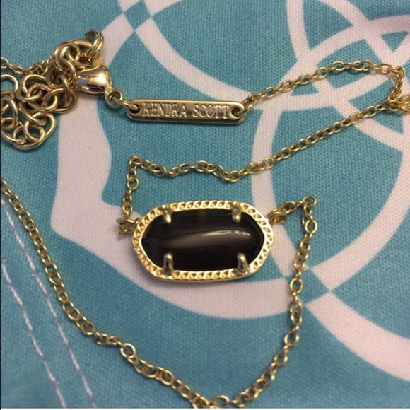 Black and Gold Elisa Necklace