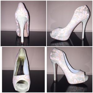 Platform Peep Toe Heels