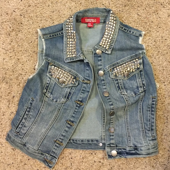 Studded Denim vest