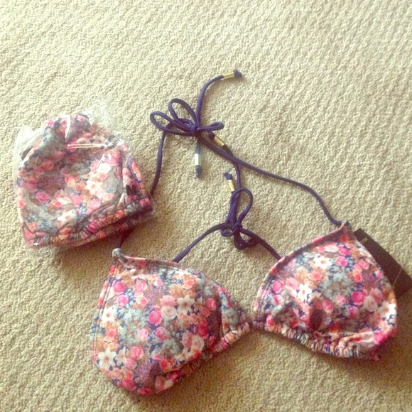 Mint swim bikini top