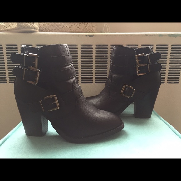 Brand New Black Heeled Booties