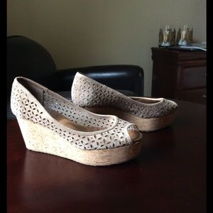 Jimmy Choo suede wedges NEW PRICE