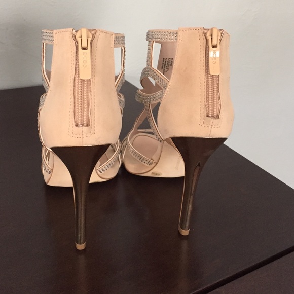BCBGeneration Renee Nude/Crystal Dress Sandals - Picture 3 of 4