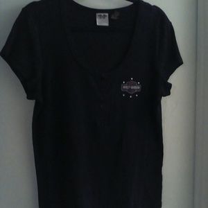 Jeweled Harley shirt