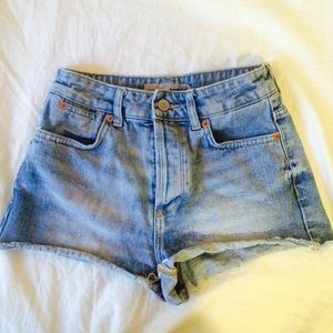 Topshop moto shorts- high waisted
