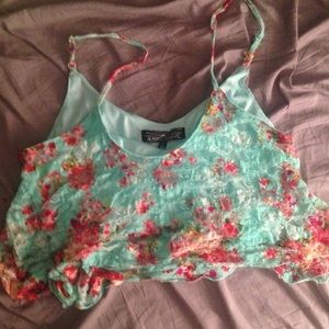 Floral crop top