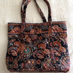 Vera Bradley navy paisley tote