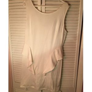 White BodyCon like Peplum dress