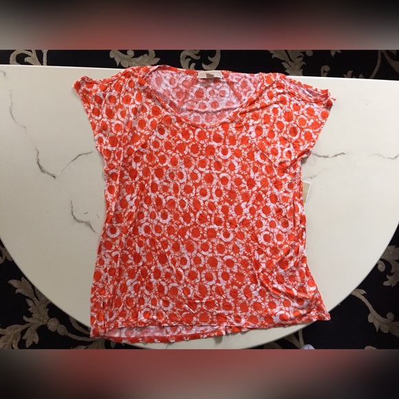 Michael Kors orange blouse