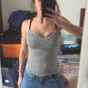 Black & White striped top