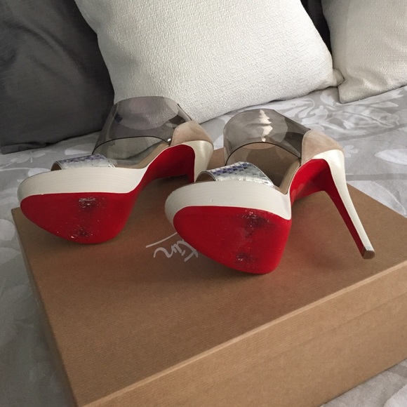 Christian Louboutin Dufoura 140 Python Heels-Rare - Picture 3 of 4