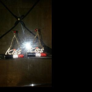 Betsey Johnson Red lipstick "Kiss" earings