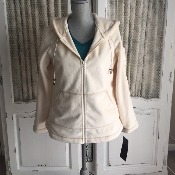 Ivory fleece hoodie