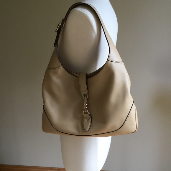 Gucci adjustable strap hobo/cross body purse beige - Picture 1 of 4