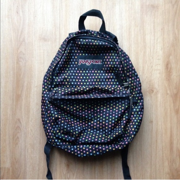 Jansport polkadot backpack