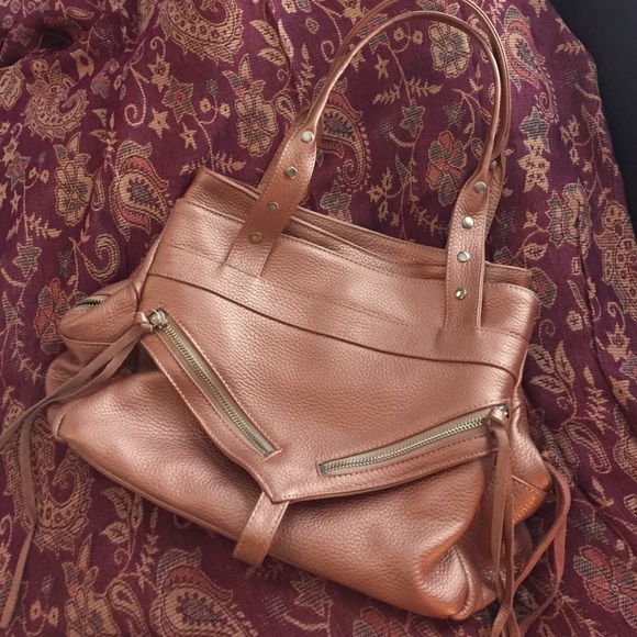 Botkier Trigger Satchel Rose Gold