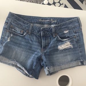 American Eagle distressed shorts