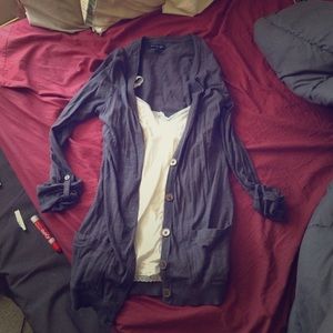 Dark gray American Eagle cardigan