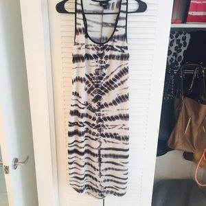 Black and white tie die dress