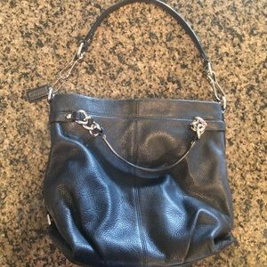 Leather coach purse