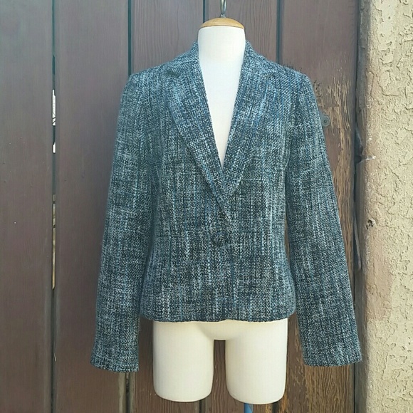 Mossimo  Jackets & Blazers - Blue Tweed Jacket