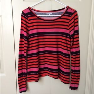Stylemint striped long sleeve tee.