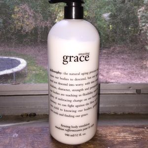 Philosophy's Amazing grace firming body emulsion.
