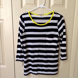 GAP 3/4 sleeve stripe tee.