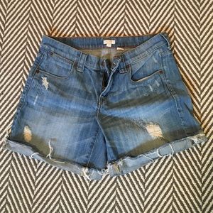 J.Crew Destroyed Denim Shorts