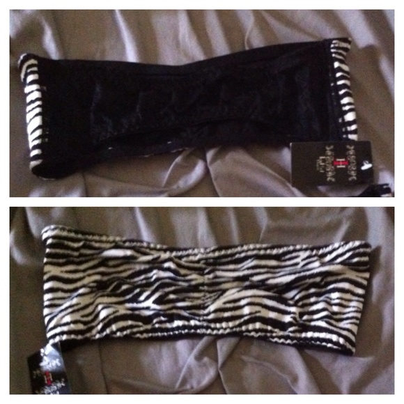 Zebra bandeau top (x2)