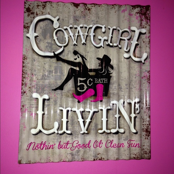 NWT western bath sign hot pink colors - Picture 1 of 3