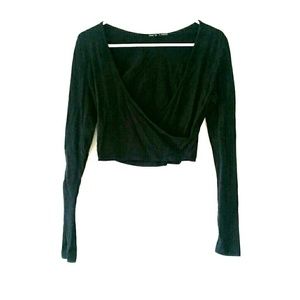 SOLD Truly Madly Deeply Long Sleeve Crop Top