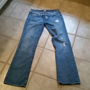 Distressed True Religion Jeans