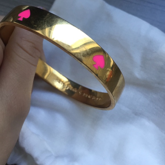 ❤️SOLD❤️KATE SPADE NY Pink Spade Bangle 💕 - Picture 3 of 3