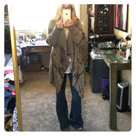 Wool wrap sweater