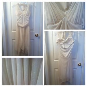 Off White dress with gold glitter