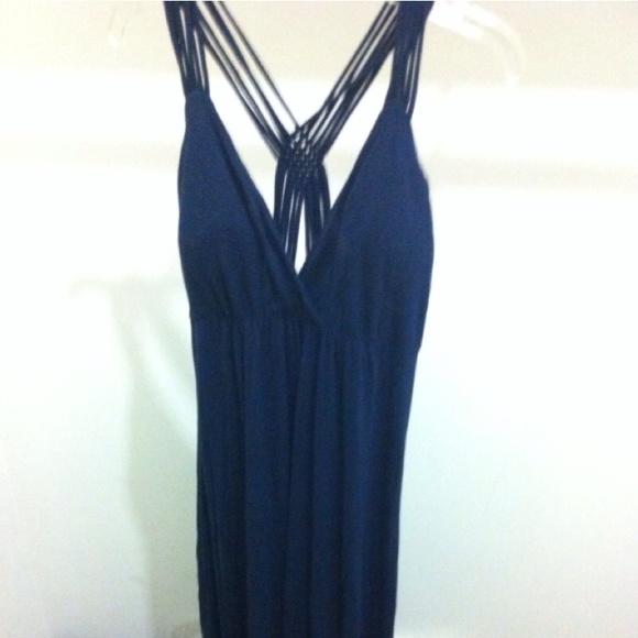Navy maxi dress