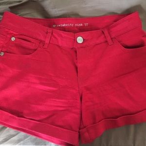 Celebrity Pink red shorts. Like new. Size 11