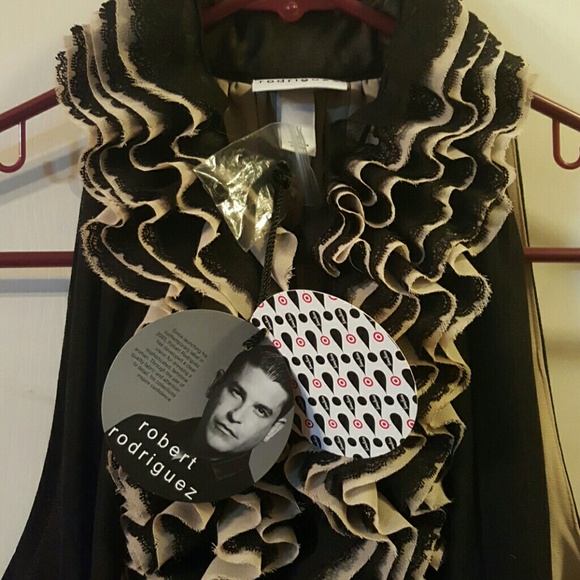 Black Ruffle Top - Picture 2 of 4