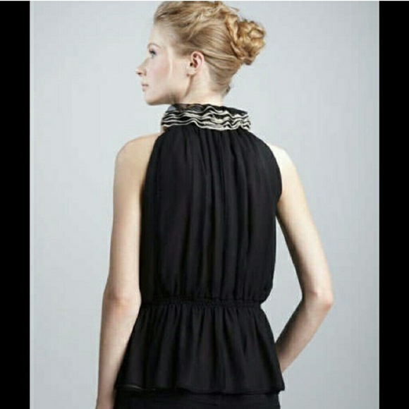 Black Ruffle Top - Picture 4 of 4