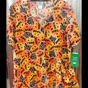 Halloween printed top-2X