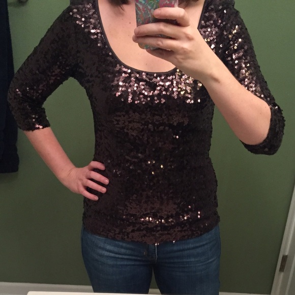 Banana Republic Sequin Top
