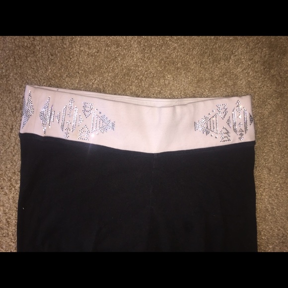 Pink crop leggings