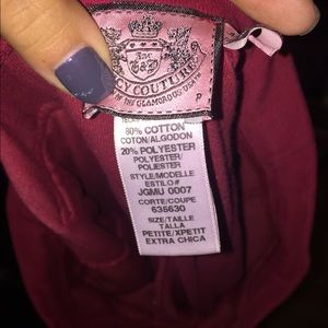 RED JUICY SWEAT PANTS